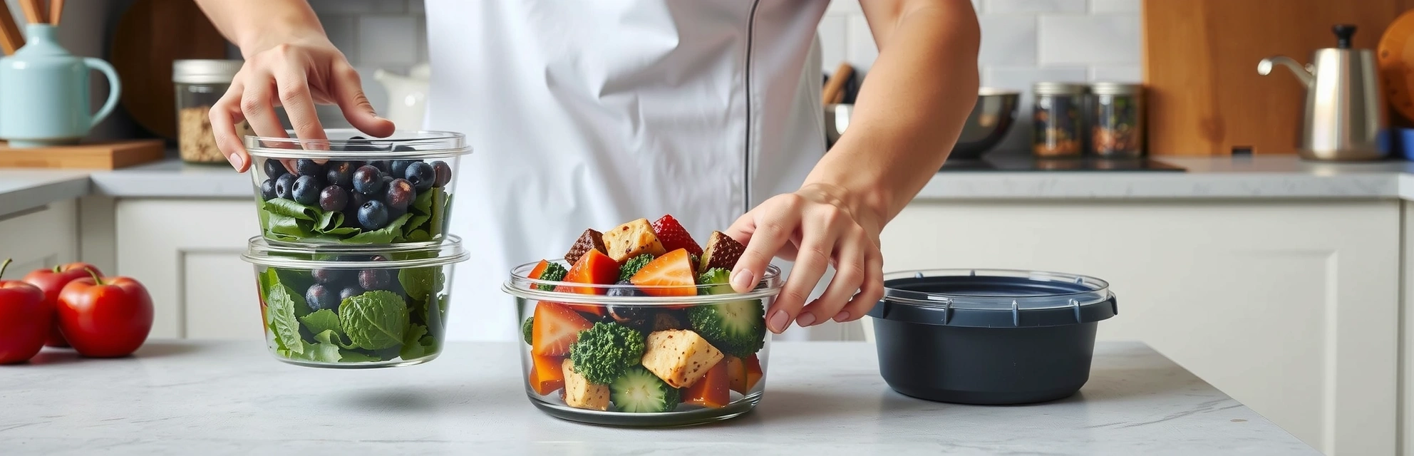 Sveikų pietų dėžučių ruoša